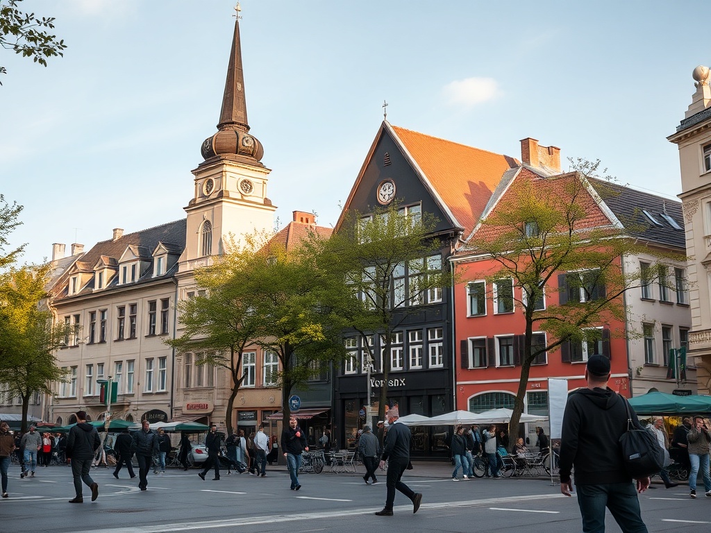 Protest pracowników ZUS w Legnicy przed budynkiem instytucji